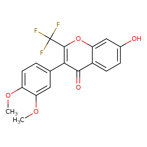 3-(3,4-dimethoxyphenyl)-7-hydroxy-2-(trifluoromethyl)-4H-chromen-4-one