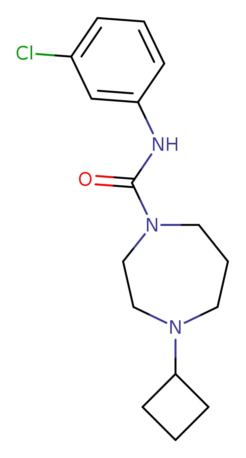 N-(3-chlorophenyl)-4-cyclobutyl-1,4-diazepane-1-carboxamide