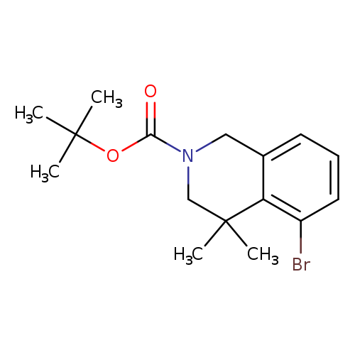 tert-butyl5-bromo-4,4-dimethyl-1,2,3,4-tetrahydroisoquinoline-2-carboxylate