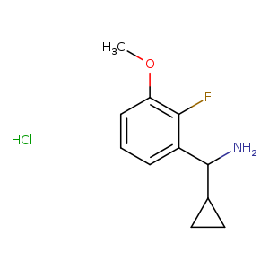 Cyclopropyl(2-fluoro-3-methoxyphenyl)methanamine hydrochloride
