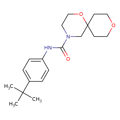 N-(4-tert-butylphenyl)-1,9-dioxa-4-azaspiro[5.5]undecane-4-carboxamide