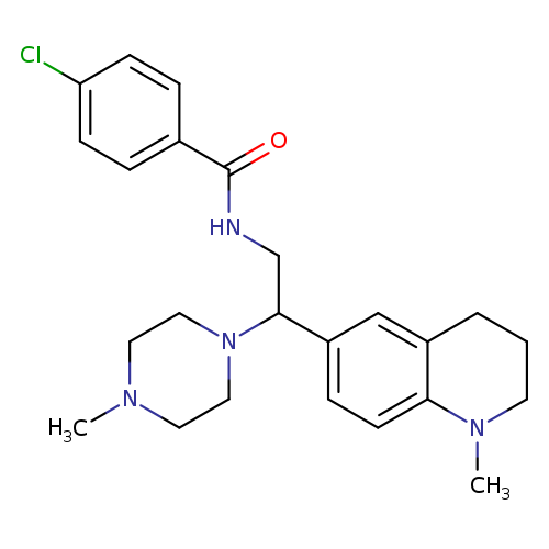 4-chloro-N-[2-(1-methyl-1,2,3,4-tetrahydroquinolin-6-yl)-2-(4-methylpiperazin-1-yl)ethyl]benzamide