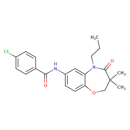4-chloro-N-(3,3-dimethyl-4-oxo-5-propyl-2,3,4,5-tetrahydro-1,5-benzoxazepin-7-yl)benzamide