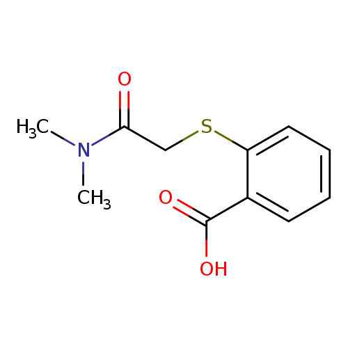 2-{[(dimethylcarbamoyl)methyl]sulfanyl}benzoic acid