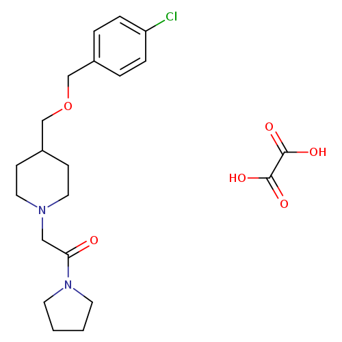 2-(4-{[(4-chlorophenyl)methoxy]methyl}piperidin-1-yl)-1-(pyrrolidin-1-yl)ethan-1-one; oxalic acid