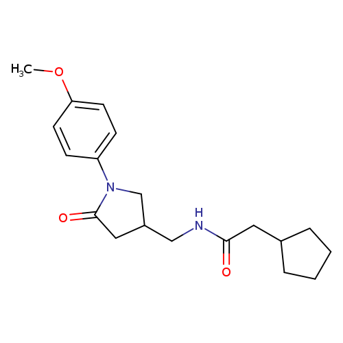 2-cyclopentyl-N-{[1-(4-methoxyphenyl)-5-oxopyrrolidin-3-yl]methyl}acetamide