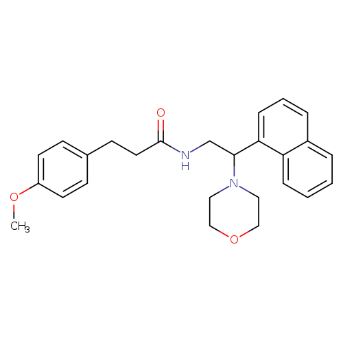 3-(4-methoxyphenyl)-N-[2-(morpholin-4-yl)-2-(naphthalen-1-yl)ethyl]propanamide