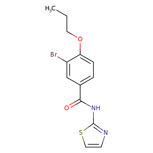 3-bromo-4-propoxy-N-(1,3-thiazol-2-yl)benzamide