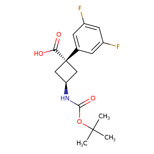 (1r,3r)-3-{[(tert-butoxy)carbonyl]amino}-1-(3,5-difluorophenyl)cyclobutane-1-carboxylic acid