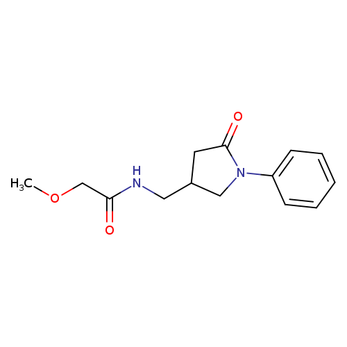 2-methoxy-N-[(5-oxo-1-phenylpyrrolidin-3-yl)methyl]acetamide