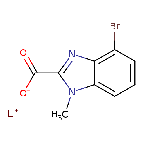 lithium(1+)ion4-bromo-1-methyl-1H-1,3-benzodiazole-2-carboxylate