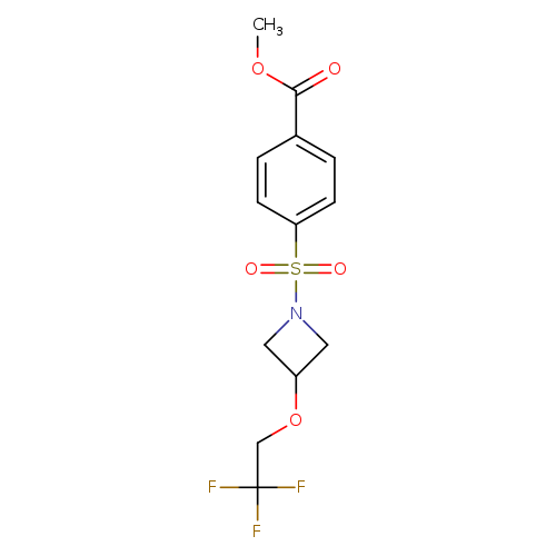 methyl 4-{[3-(2,2,2-trifluoroethoxy)azetidin-1-yl]sulfonyl}benzoate