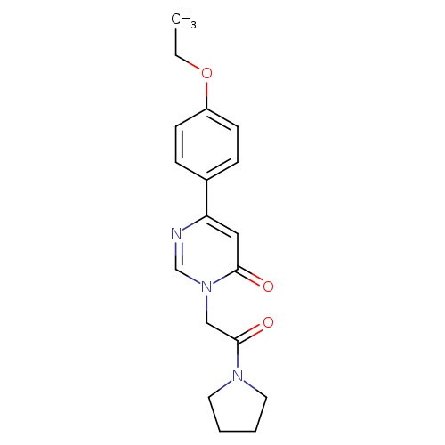 6-(4-ethoxyphenyl)-3-[2-oxo-2-(pyrrolidin-1-yl)ethyl]-3,4-dihydropyrimidin-4-one