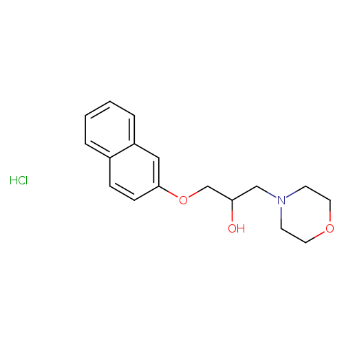 1-MORPHOLIN-4-YL-3-(2-NAPHTHYLOXY)PROPAN-2-OL HYDROCHLORIDE