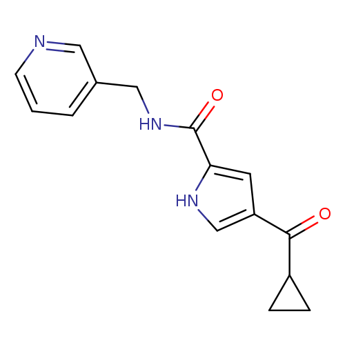 4-cyclopropanecarbonyl-N-[(pyridin-3-yl)methyl]-1H-pyrrole-2-carboxamide