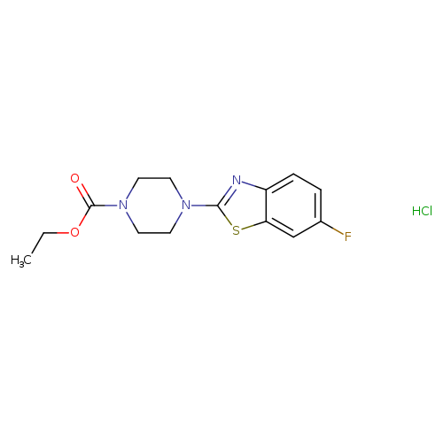 ethyl 4-(6-fluoro-1,3-benzothiazol-2-yl)piperazine-1-carboxylate hydrochloride