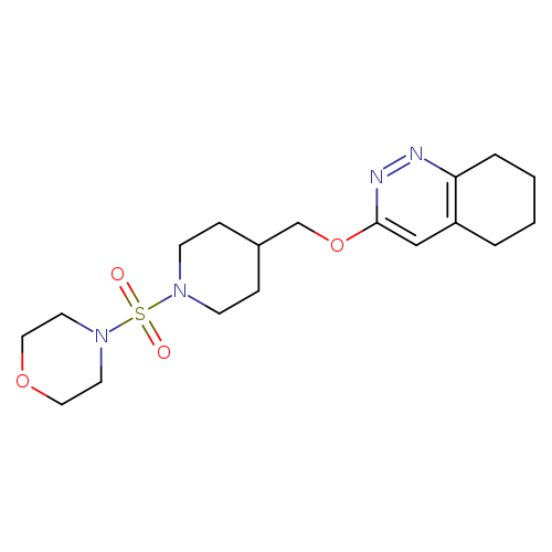3-{[1-(morpholine-4-sulfonyl)piperidin-4-yl]methoxy}-5,6,7,8-tetrahydrocinnoline