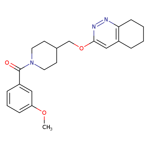 3-{[1-(3-methoxybenzoyl)piperidin-4-yl]methoxy}-5,6,7,8-tetrahydrocinnoline