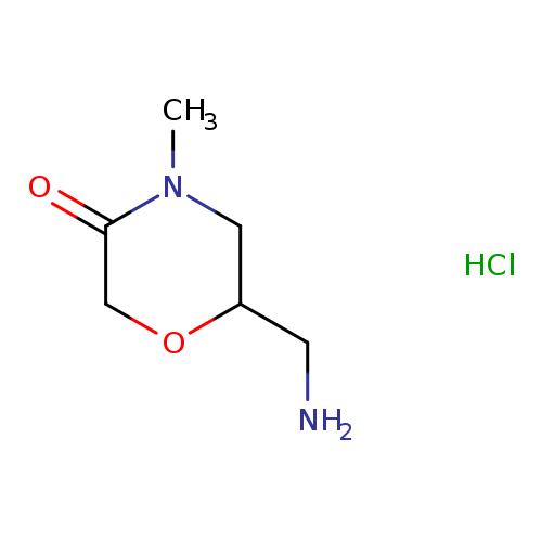 6-(aminomethyl)-4-methyl-3-morpholinone hydrochloride