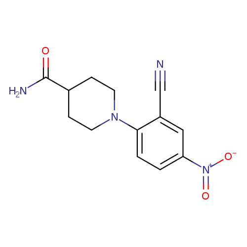 1-(2-Cyano-4-nitrophenyl)piperidine-4-carboxamide