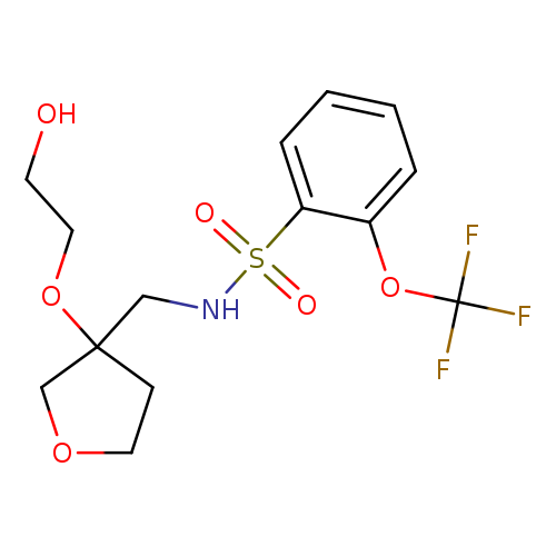 N-{[3-(2-hydroxyethoxy)oxolan-3-yl]methyl}-2-(trifluoromethoxy)benzene-1-sulfonamide