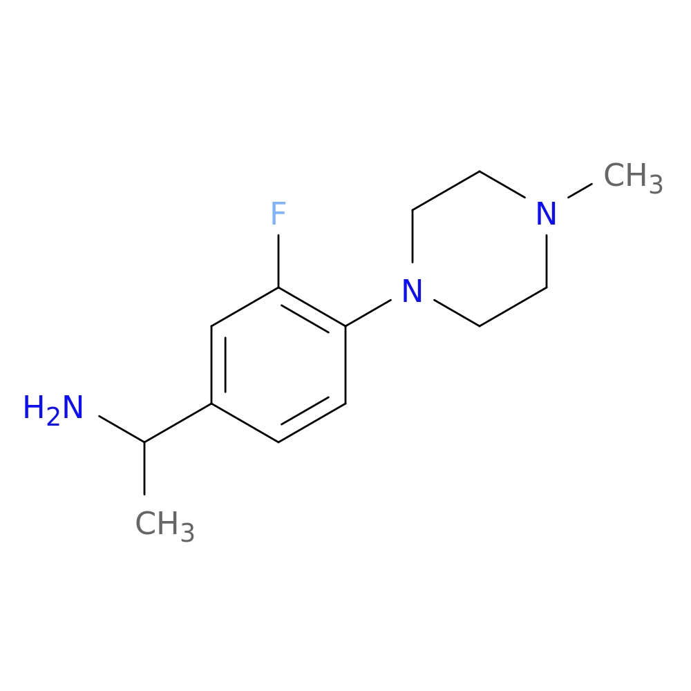1-[3-fluoro-4-(4-methylpiperazin-1-yl)phenyl]ethan-1-amine