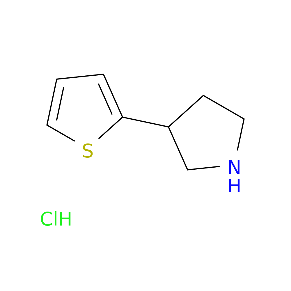 3-(thiophen-2-yl)pyrrolidine hydrochloride
