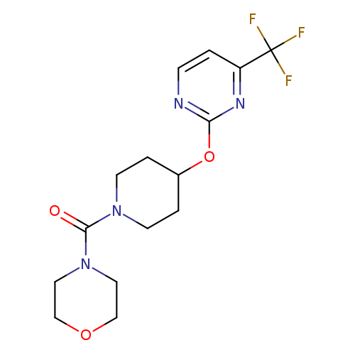 4-(4-{[4-(trifluoromethyl)pyrimidin-2-yl]oxy}piperidine-1-carbonyl)morpholine