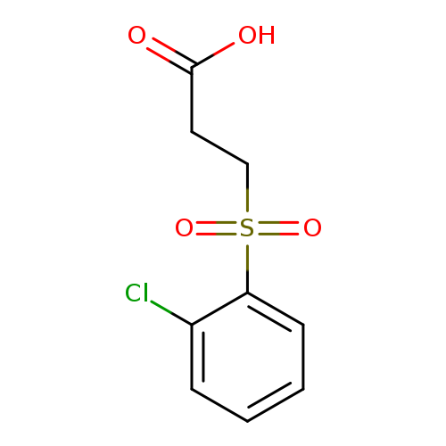3-(2-chlorobenzenesulfonyl)propanoic acid