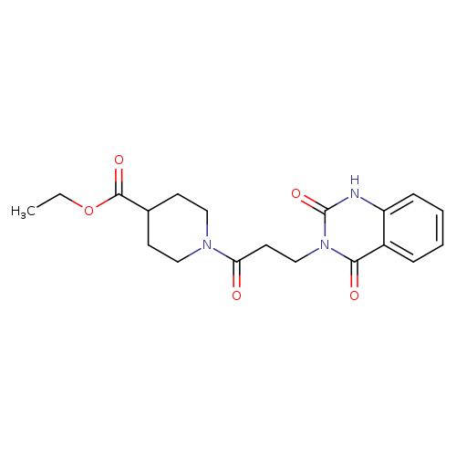 ethyl 1-[3-(2,4-dioxo-1,2,3,4-tetrahydroquinazolin-3-yl)propanoyl]piperidine-4-carboxylate