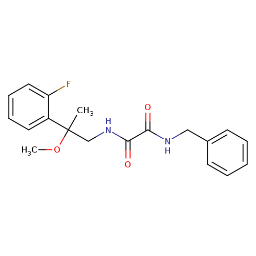 N'-benzyl-N-[2-(2-fluorophenyl)-2-methoxypropyl]ethanediamide