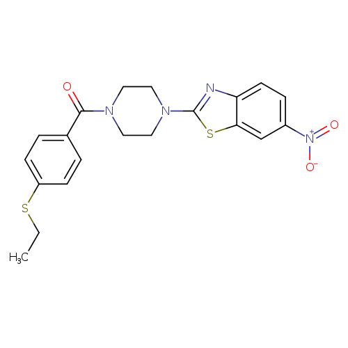 2-{4-[4-(ethylsulfanyl)benzoyl]piperazin-1-yl}-6-nitro-1,3-benzothiazole