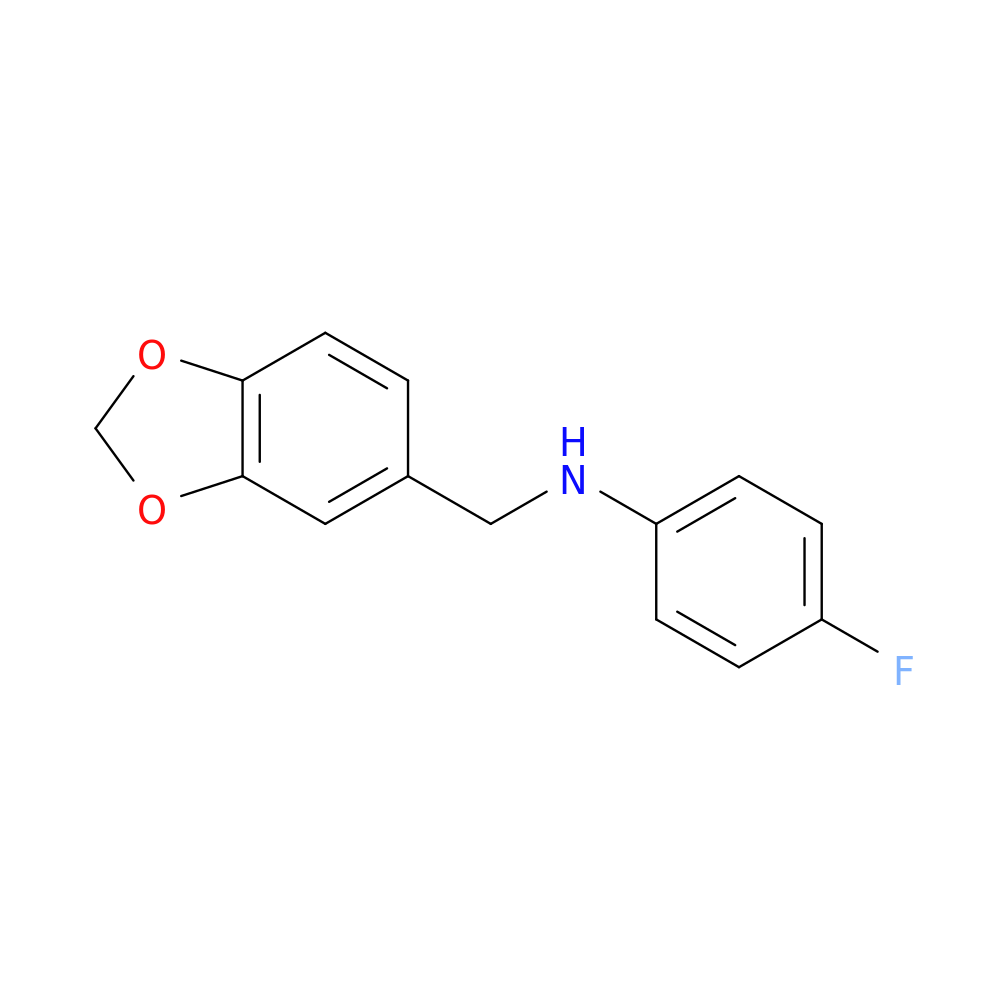 N-[(1,3-dioxaindan-5-yl)methyl]-4-fluoroaniline