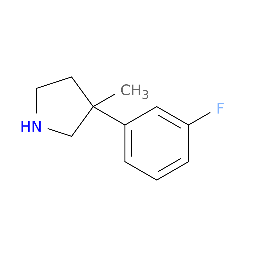 3-(3-Fluorophenyl)-3-methylpyrrolidine