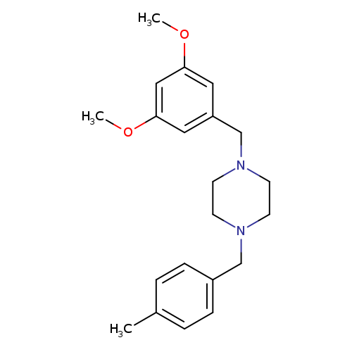 1-(3,5-dimethoxybenzyl)-4-(4-methylbenzyl)piperazine