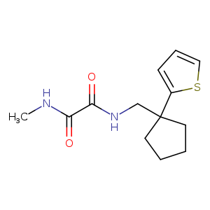 N-methyl-N'-{[1-(thiophen-2-yl)cyclopentyl]methyl}ethanediamide
