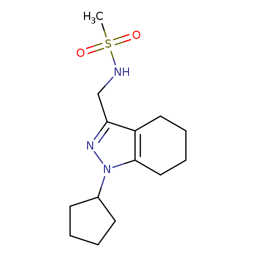 N-[(1-cyclopentyl-4,5,6,7-tetrahydro-1H-indazol-3-yl)methyl]methanesulfonamide