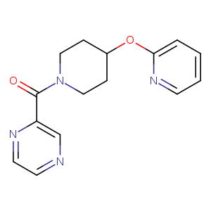 2-[4-(pyridin-2-yloxy)piperidine-1-carbonyl]pyrazine