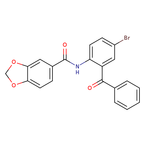 N-(2-benzoyl-4-bromophenyl)-2H-1,3-benzodioxole-5-carboxamide