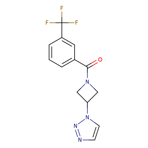 1-{1-[3-(trifluoromethyl)benzoyl]azetidin-3-yl}-1H-1,2,3-triazole
