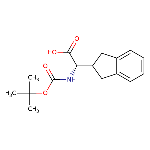 1H-Indene-2-acetic acid, α-[[(1,1-dimethylethoxy)carbonyl]amino]-2,3-dihydro-, (αS)-