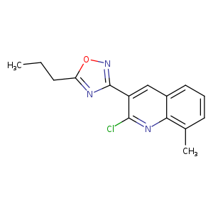 2-Chloro-8-methyl-3-(5-propyl-1,2,4-oxadiazol-3-yl)quinoline