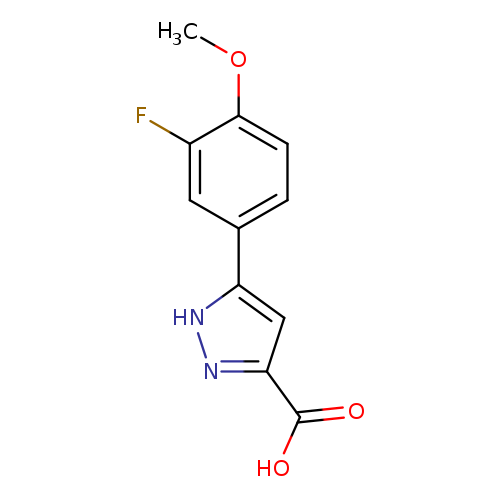 3-(3-FLUORO-4-METHOXYPHENYL)-1H-PYRAZOLE-5-CARBOXYLIC ACID