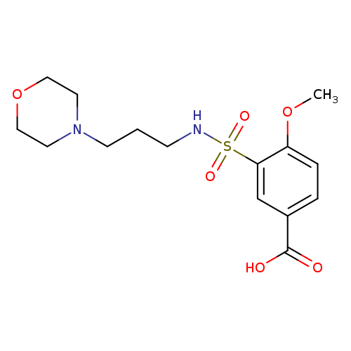 4-Methoxy-3-(3-morpholin-4-yl-propylsulfamoyl)-benzoic acid