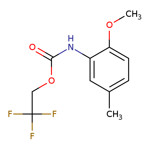 2,2,2-trifluoroethyl N-(2-methoxy-5-methylphenyl)carbamate