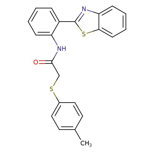 N-[2-(1,3-benzothiazol-2-yl)phenyl]-2-[(4-methylphenyl)sulfanyl]acetamide