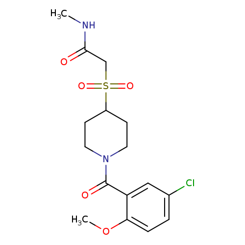 2-{[1-(5-chloro-2-methoxybenzoyl)piperidin-4-yl]sulfonyl}-N-methylacetamide