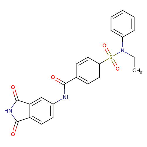 N-(1,3-dioxo-2,3-dihydro-1H-isoindol-5-yl)-4-[ethyl(phenyl)sulfamoyl]benzamide