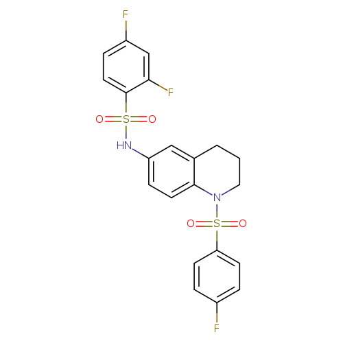 2,4-difluoro-N-[1-(4-fluorobenzenesulfonyl)-1,2,3,4-tetrahydroquinolin-6-yl]benzene-1-sulfonamide