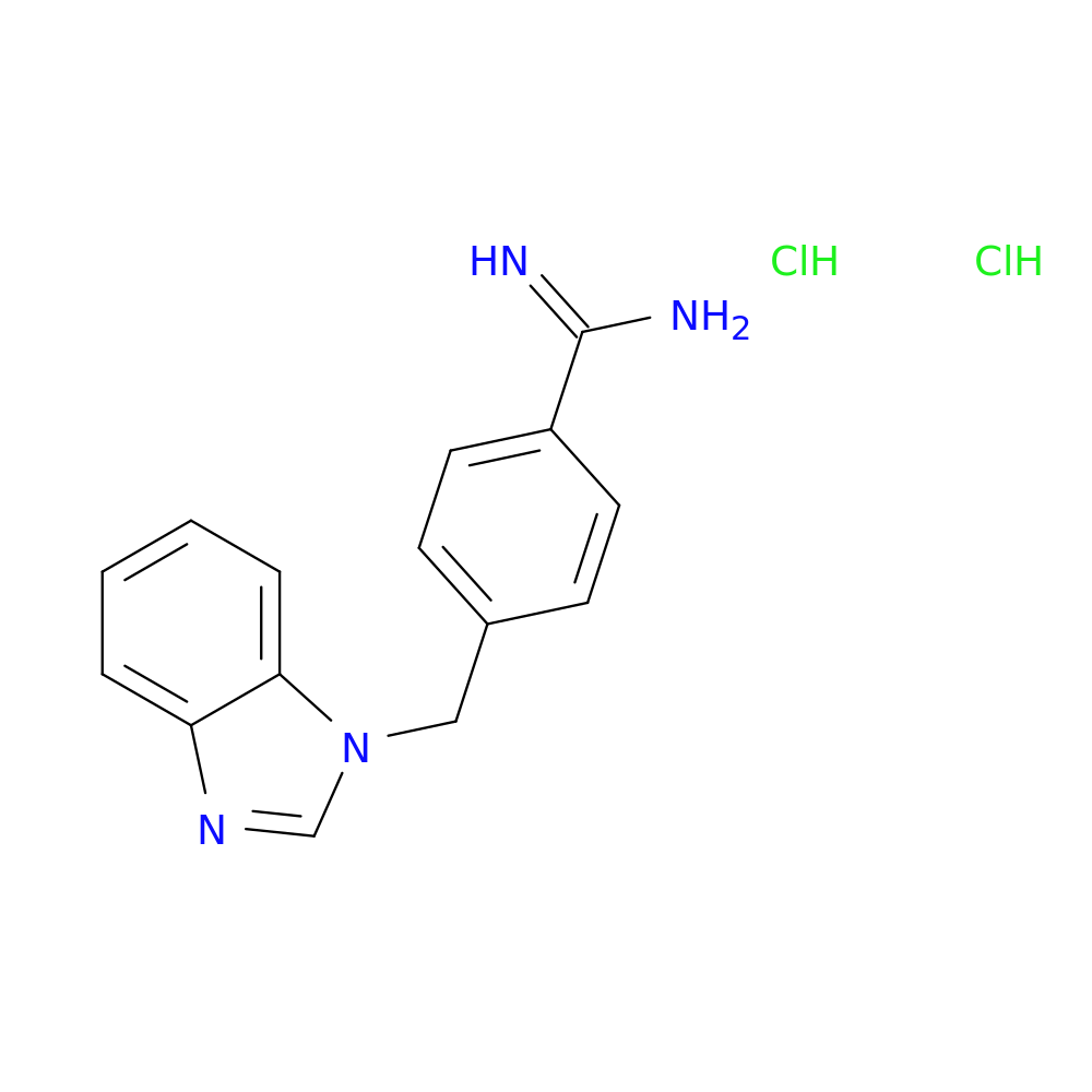 4-(1H-1,3-benzodiazol-1-ylmethyl)benzene-1-carboximidamide dihydrochloride